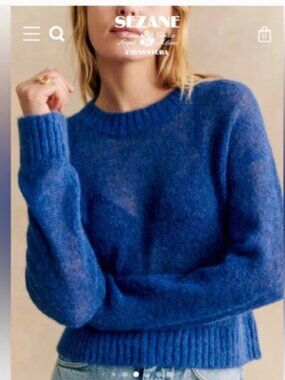 Sezane Keith Sweater XL Blue